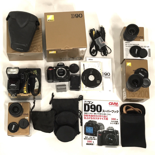 Nikon D90 AF-S NIKKOR 18-200mm ED 含む デジタル一眼レフカメラ レンズ 等 セット ジャンク