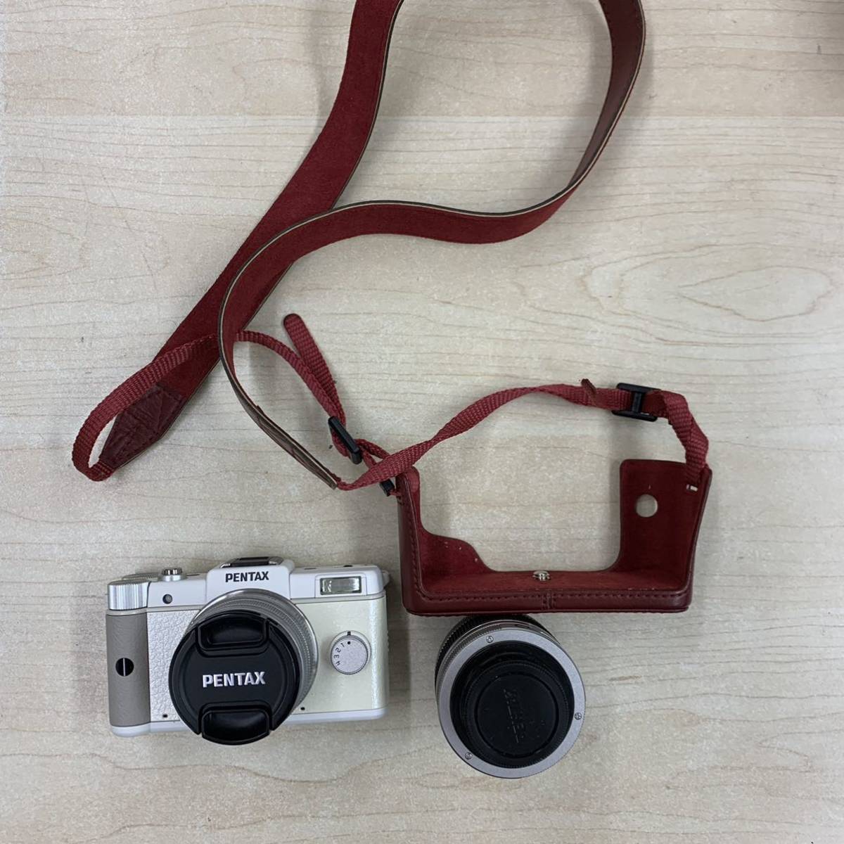 カメラ-PENTAX Q コンパクトデジタル一眼 レンズキット レンズ2個 充電器無し